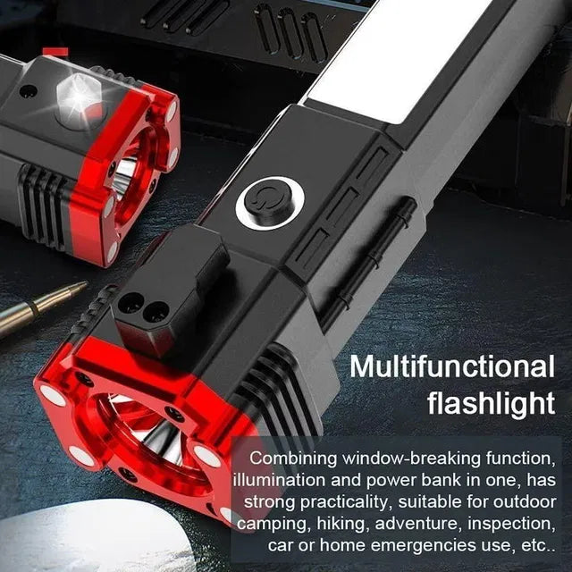 🔦 German Super Flashlight – 8 in 1 Multifunction Tool
